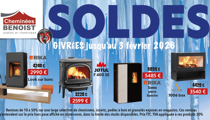 Soldes givrées d’hiver : réductions sur les poêles et cheminées à Courseulles/mer et Mondeville