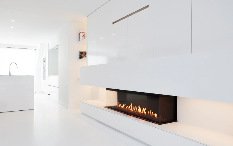 Cheminées à Gaz Luna avec système Eco-Wave de M-Design