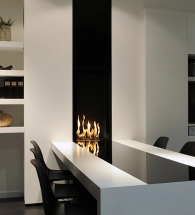 Cheminées à Gaz Luna avec système Eco-Wave de M-Design