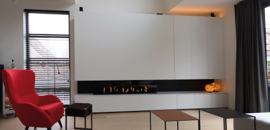 Cheminées à Gaz Luna avec système Eco-Wave de M-Design