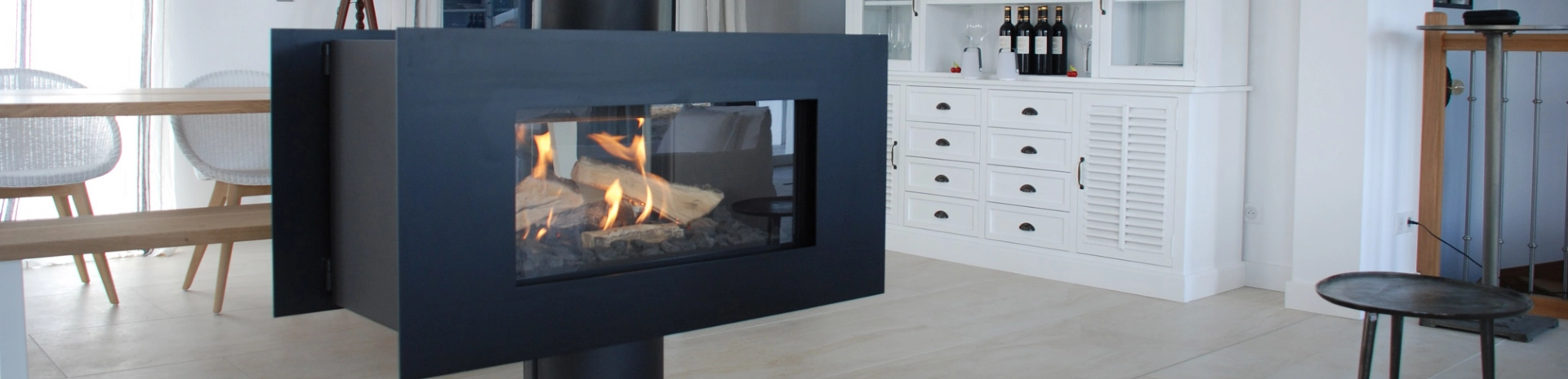 Poêle à gaz pivotant Venus HT de M Design