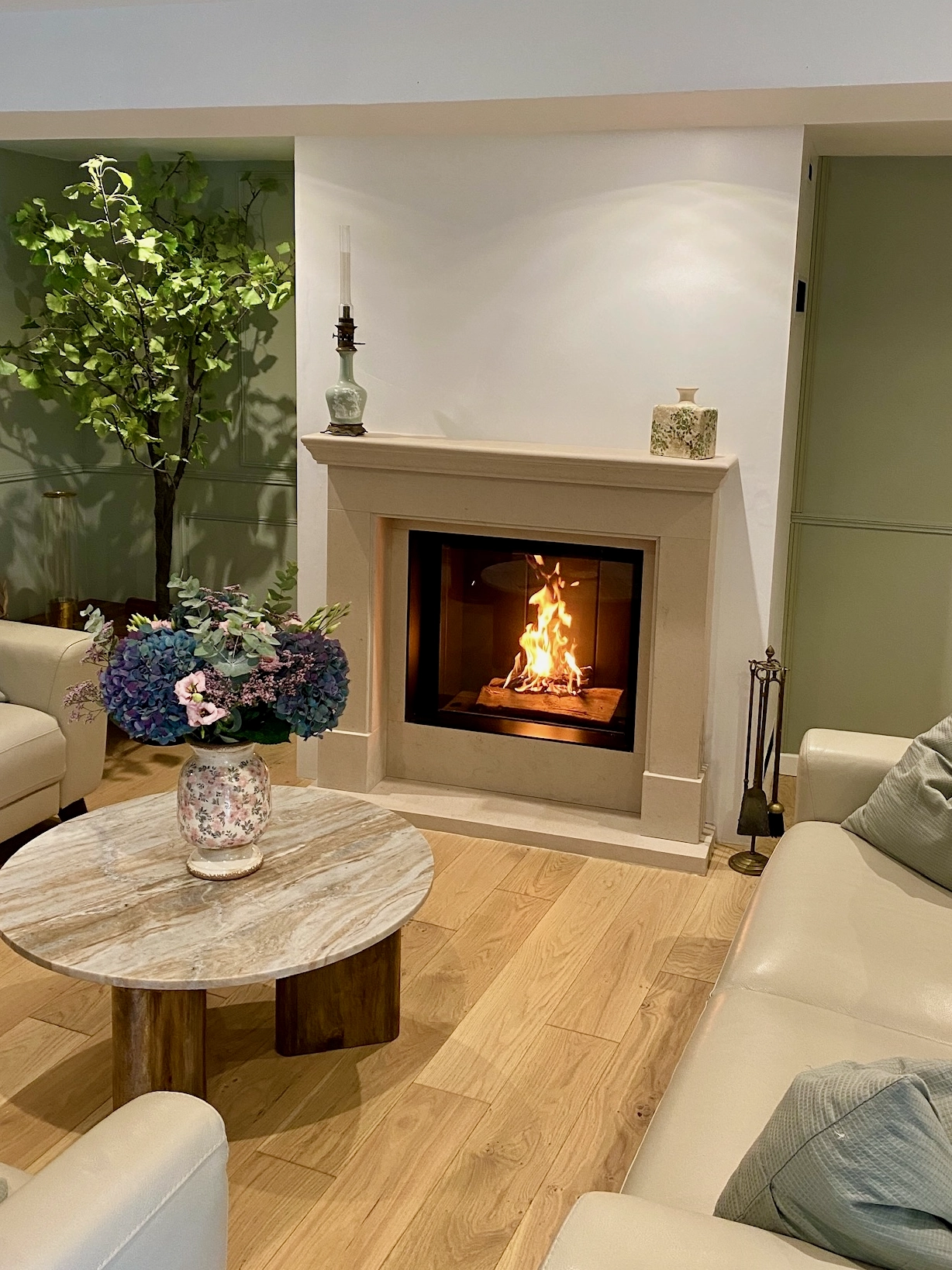 Cheminée M Design Luna Diamond 850V installée à Hermanville-sur-Mer