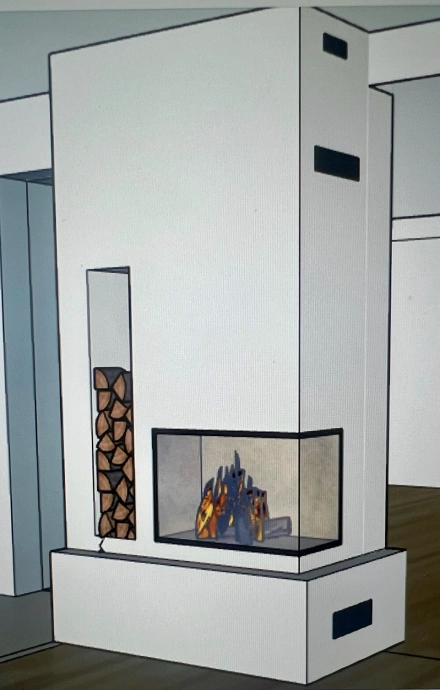 Installation d’un insert bois Scan 5007 à Louvigny