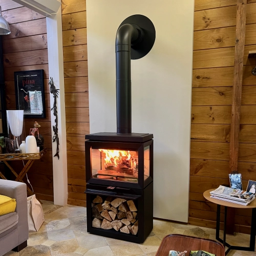 Pose d’un poêle à bois Jøtul F520 à Caen