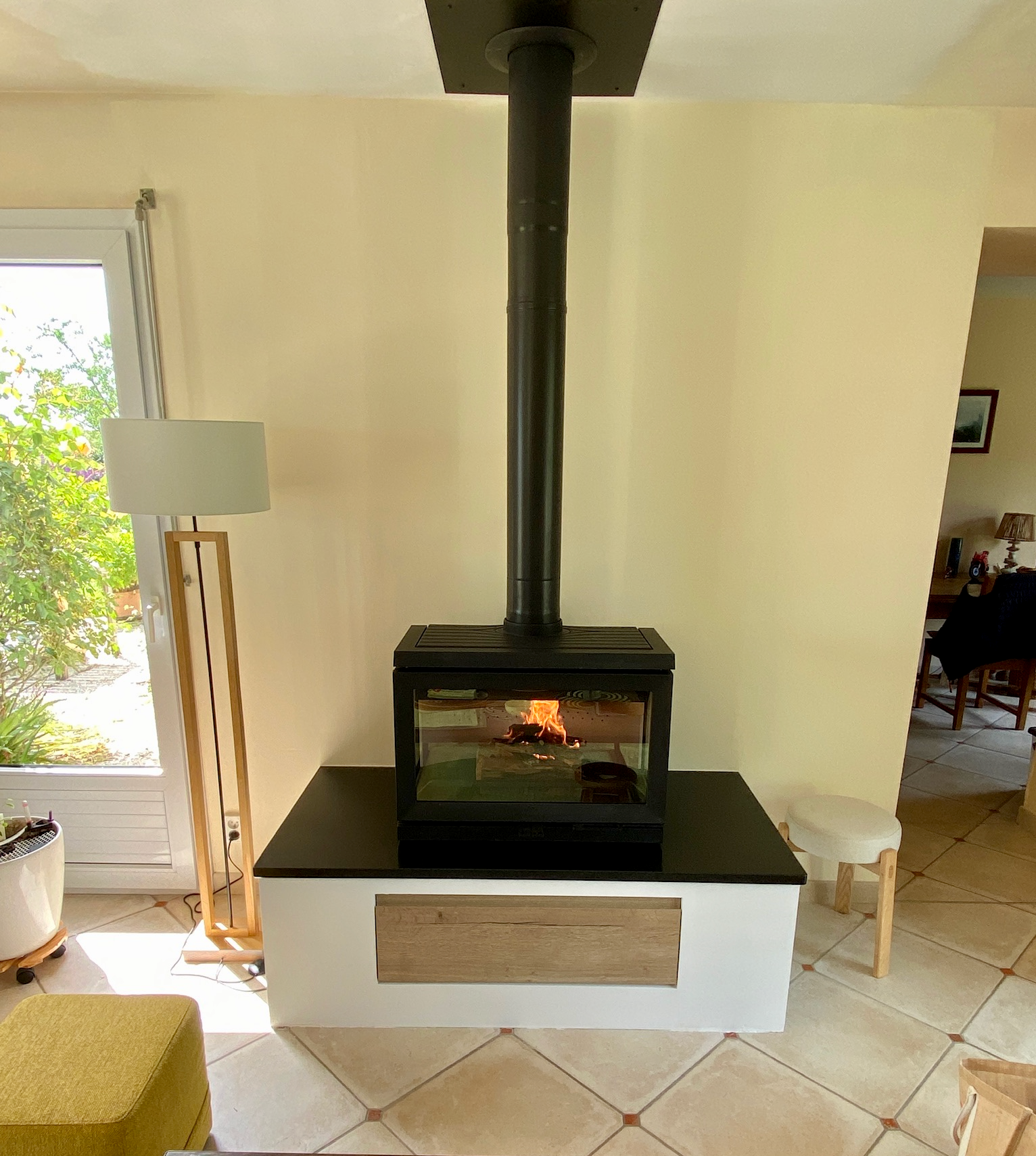 Installation d’un poêle à bois Jøtul F620 en Normandie