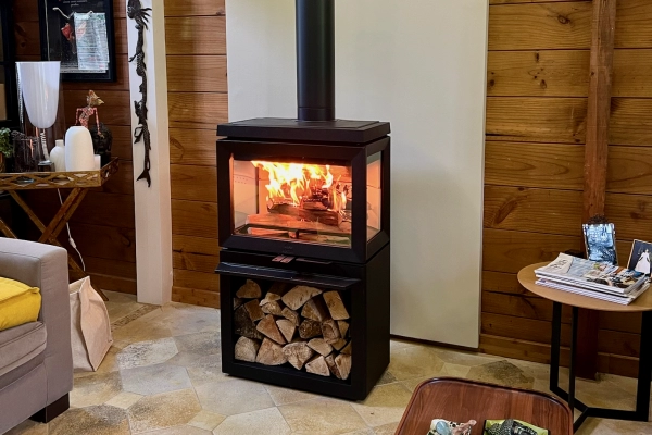 Pose d’un poêle à bois Jøtul F520 à Caen