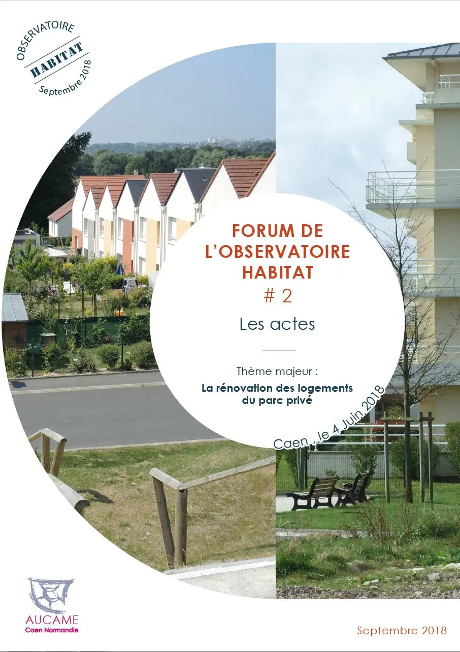 Forum de l'observatoire habitat #2 : les actes