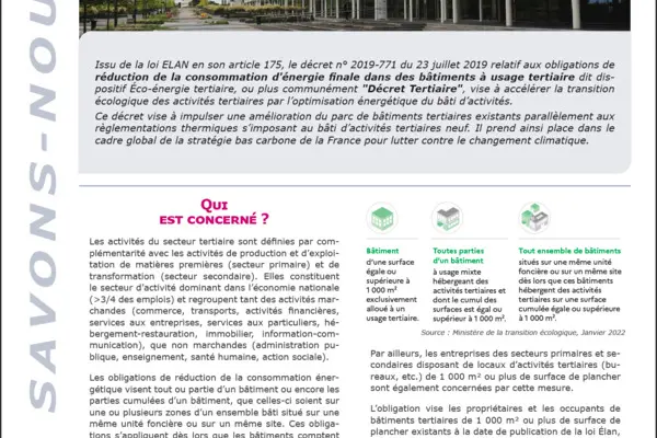 QSN #133 - dispositif éco-énergie tertiaire ou Décret Tertiaire