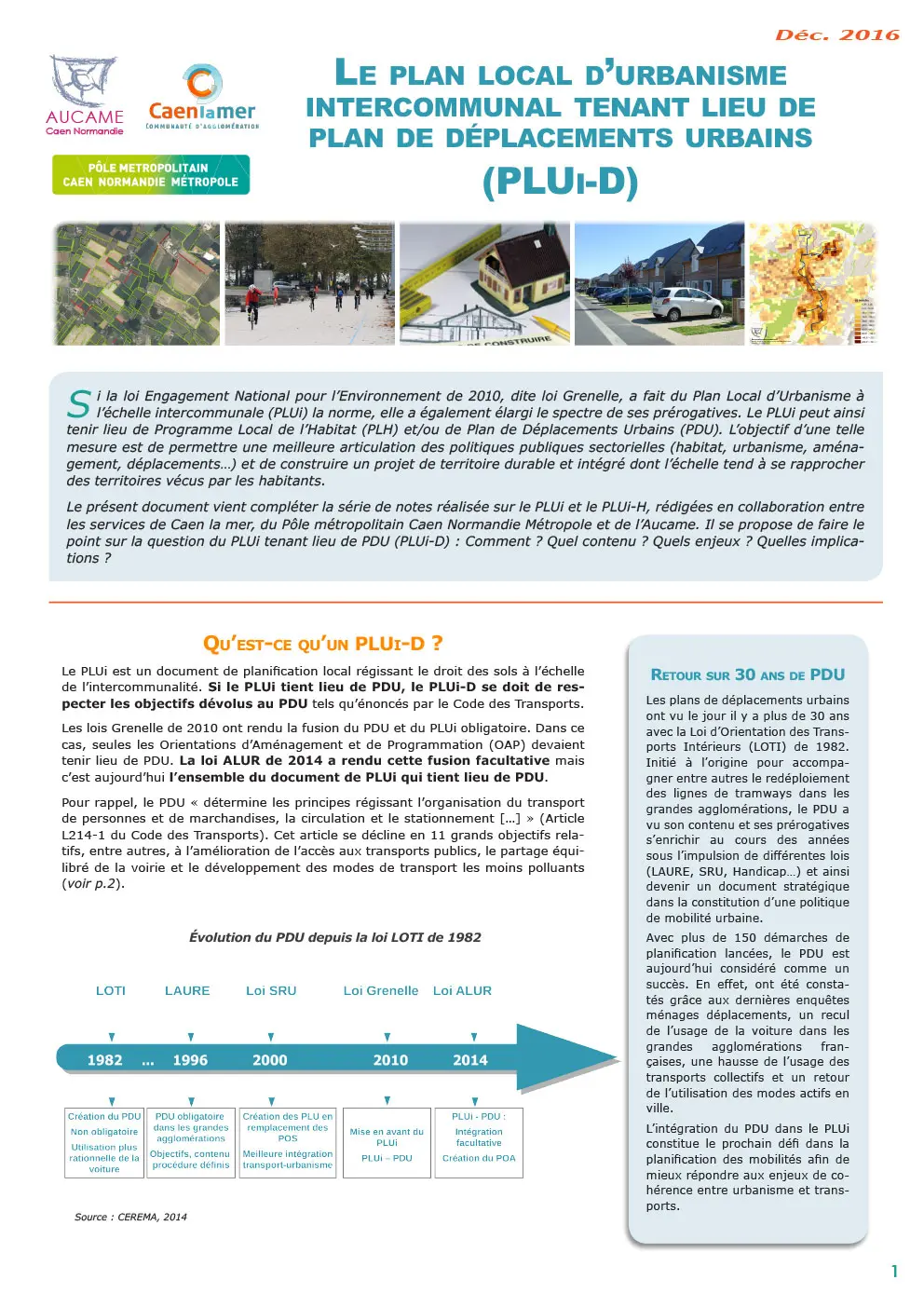 Le plan local d'urbanisme intercommunal tenant lieu de plan de déplacements urbains (PLUi-D)