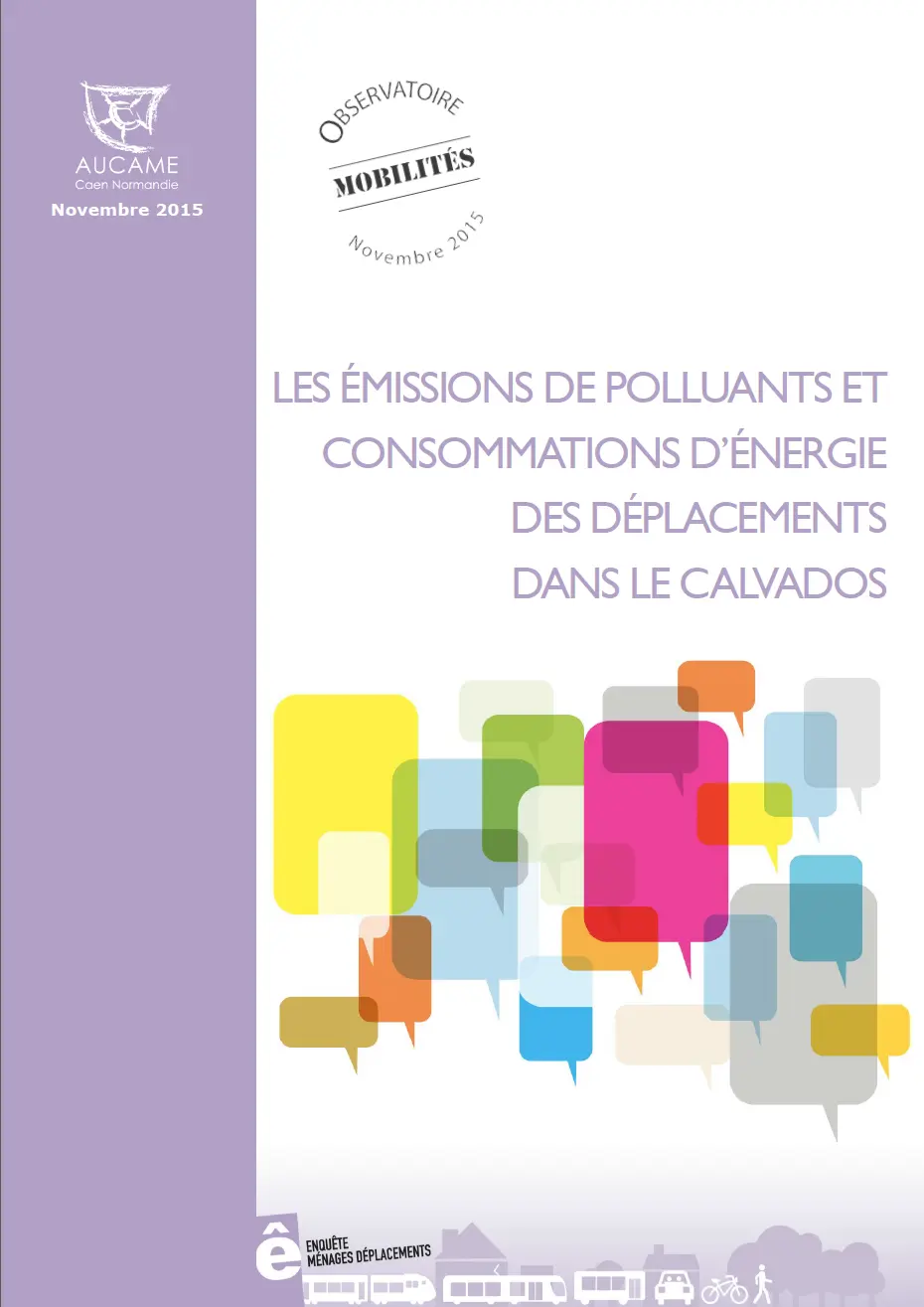 Publication EMD #6 : Les émissions de polluants et consommations d'énergie dans le Calvados