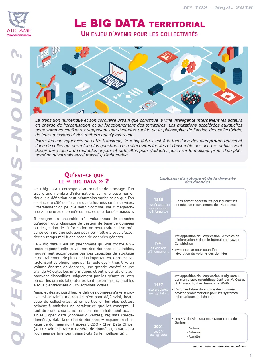 QSN 102 - Le Big Data territorial : un enjeu d'avenir pour les collectivités.