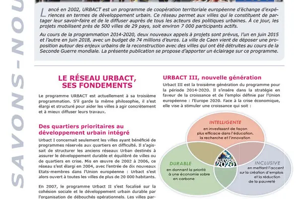 URBACT : un réseau d'échanges entre villes européennes