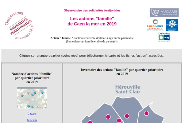 Les actions '' famille '' dispensées dans les quartiers prioritaires de la Communauté urbaine Caen la mer