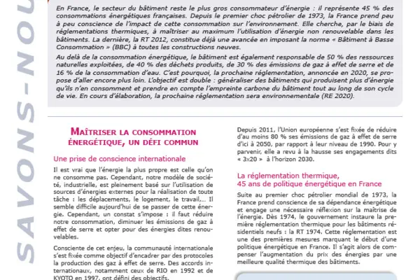 QSN #111 - De la réglementation thermique à la réglementation environnementale 2020