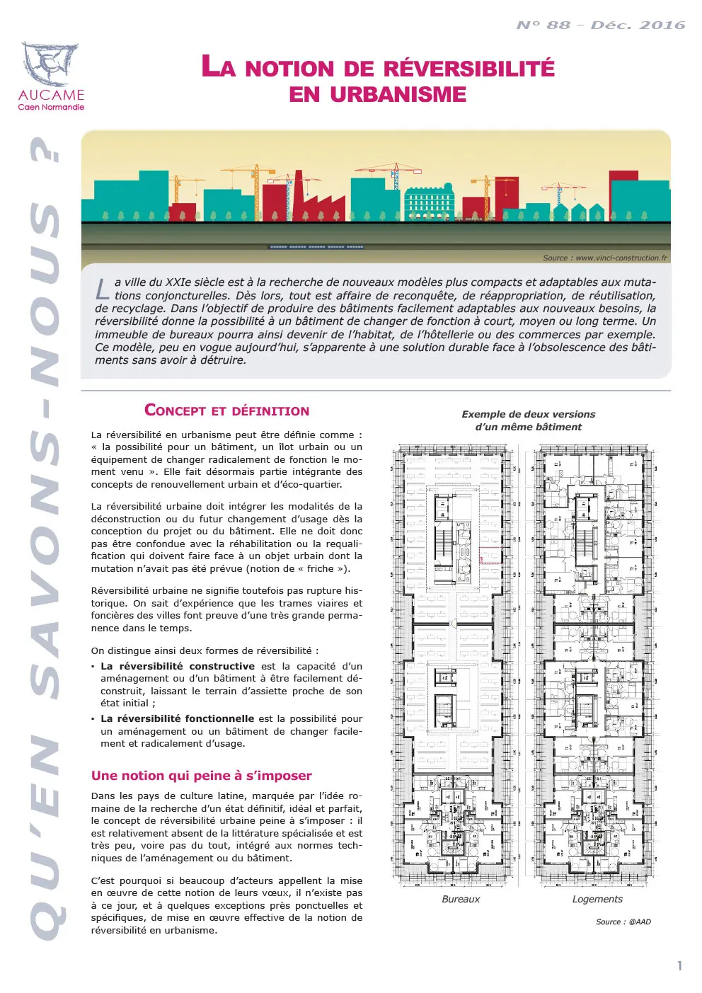 La notion de réversibilité en urbanisme