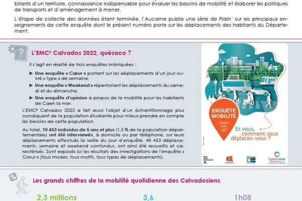 Flash' #41 - Résultats enquête mobilité : Calvados