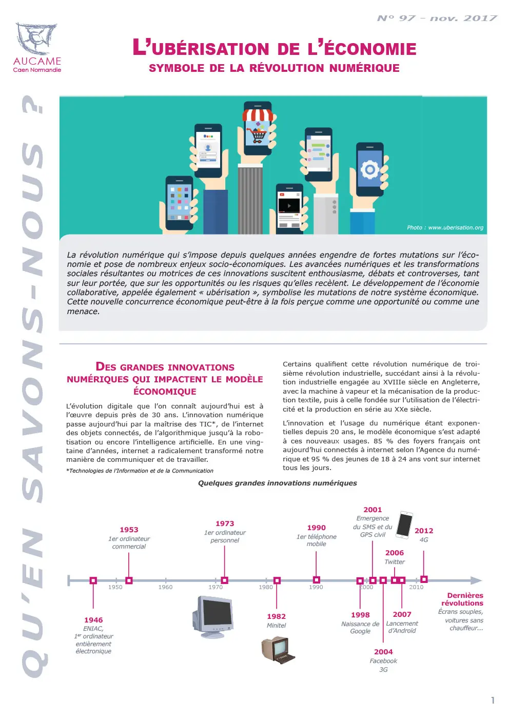 L'ubérisation de l'économie, symbole de la révolution numérique