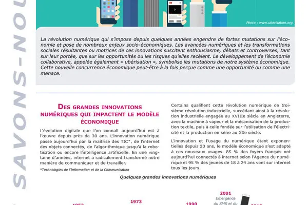 L'ubérisation de l'économie, symbole de la révolution numérique
