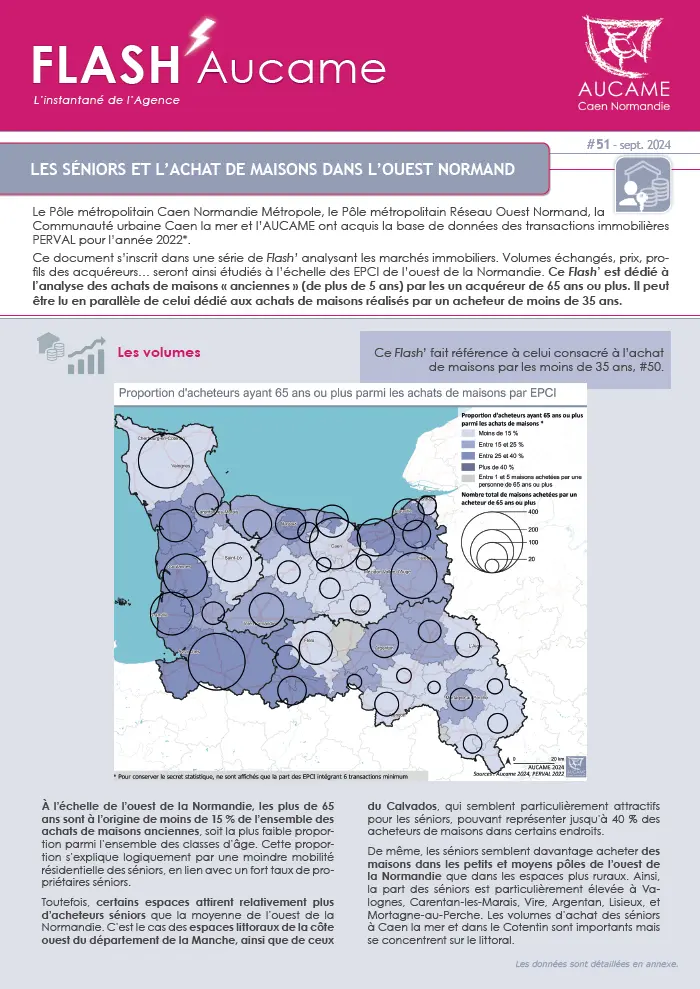 Flash' #51 : Les séniors et l’achat de maisons dans l’ouest normand