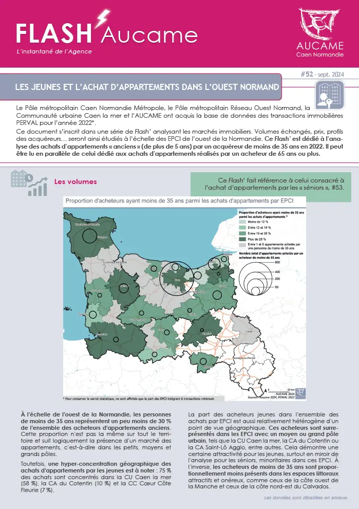 Flash' #52 : Les jeunes et l’achat d’appartements dans l’ouest normand