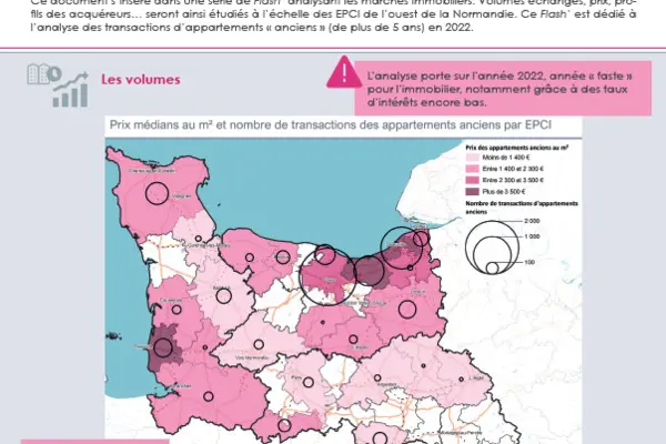 Flash' #48 : Le marché immobilier de l'ouest de la Normandie - Les appartements