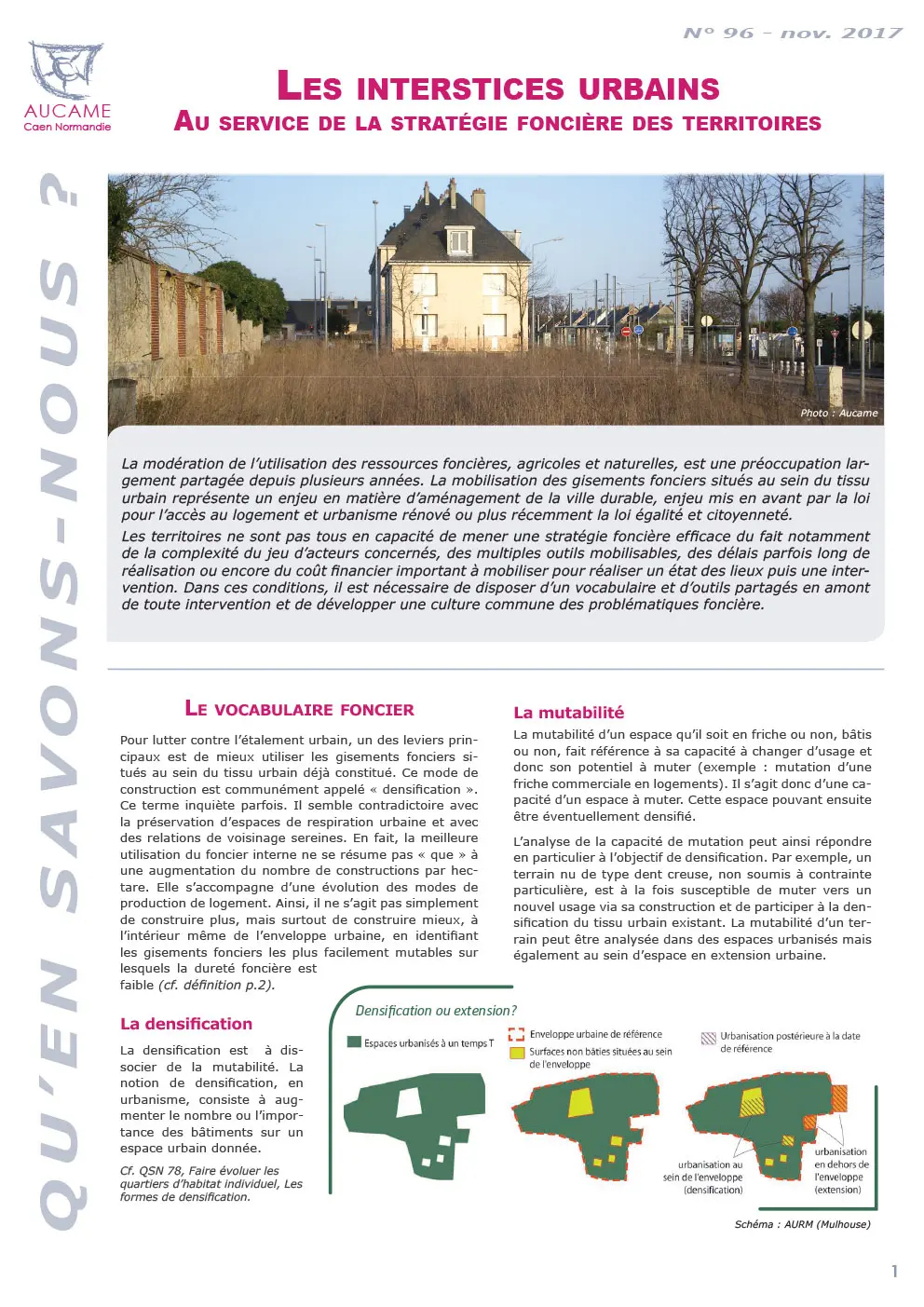 Les interstices urbains, au service de la stratégie foncière des territoires