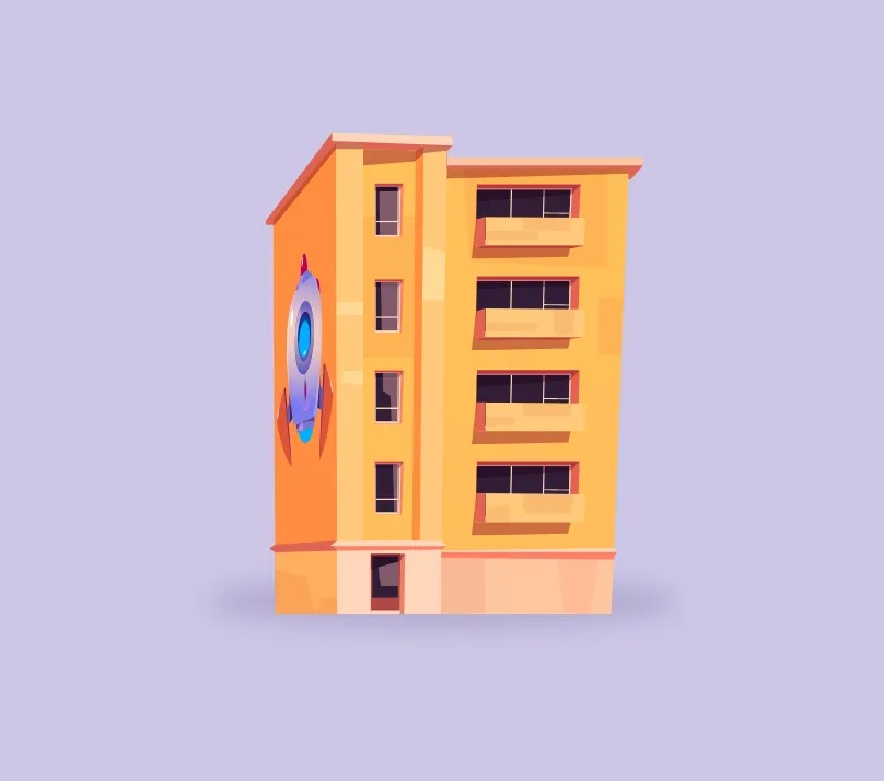 Illustration 3D d'un immeuble