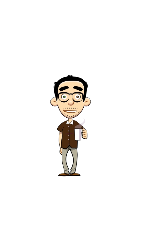 Personnage BD de Valentin Gallien - Développeur