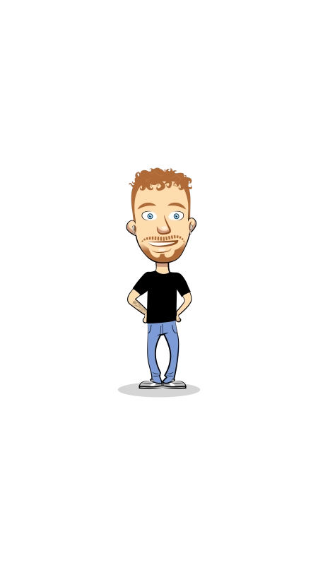 Personnage BD de Dorian Houssaye - UX/UI Designer